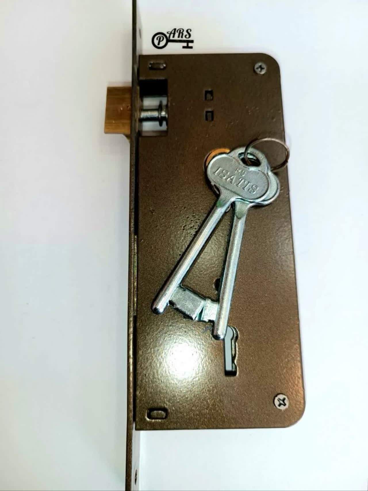 قفل دستگیره پلاک دار(یک تکه) درب چوبی کلیدی